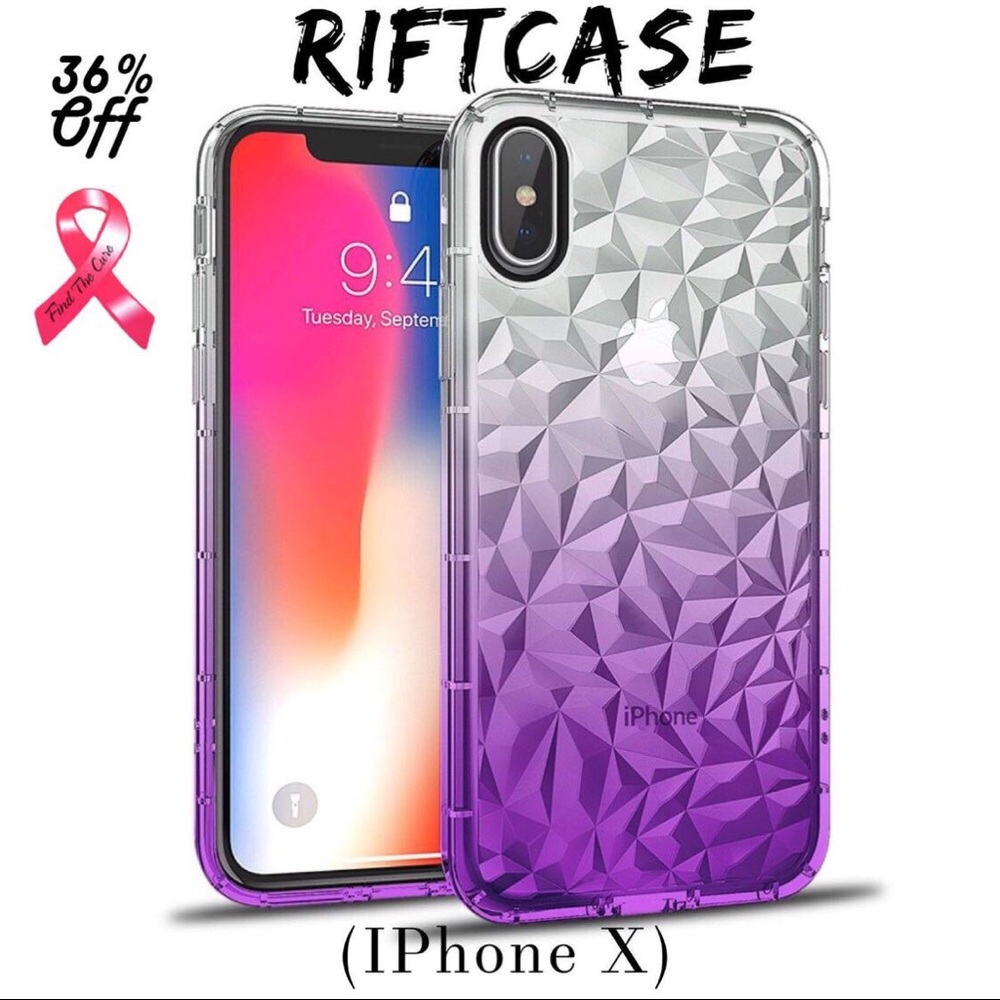 RIFTCase IPhone 7/8/X Crystal Case Breast Cancer